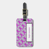 Lila Standardband von Kenneth Yoncich Gepäckanhänger (Vorderseite vertikal)