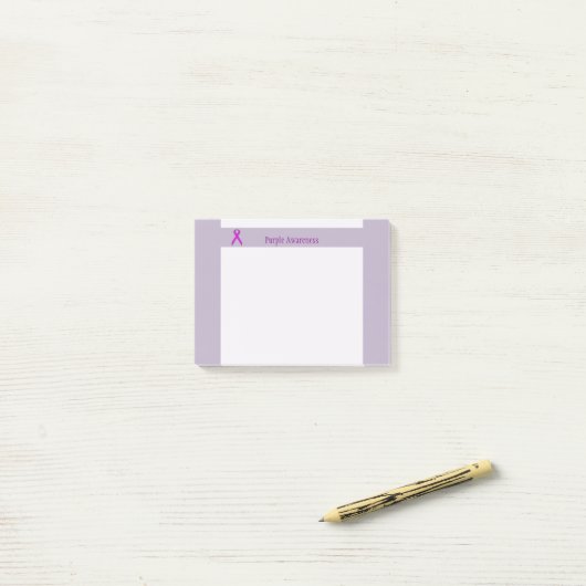 Lila Standardband von Kenneth Yoncich Post-it Klebezettel (Auf Schreibtisch)