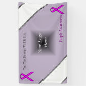 Lila Standardleiste Banner (Vertikal)