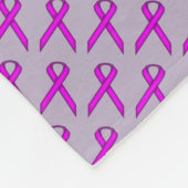 Lila Standardleiste Fleecedecke (Ecke)