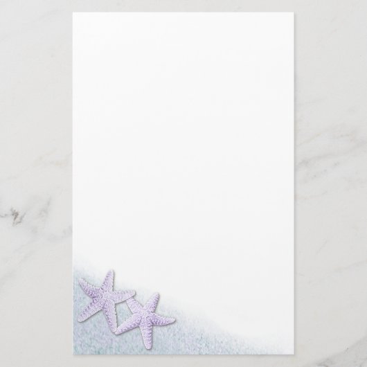 Lila Stangenpapier Briefpapier (Vorderseite)