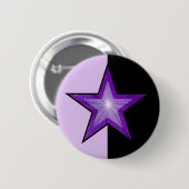 Lila Star-Button in lila Schwarz Button (Vorne & Hinten)