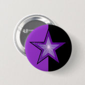 Lila Star-Button lila schwarz Button (Vorne & Hinten)