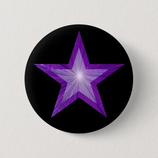 Lila Star-Button schwarz Button (Vorderseite)