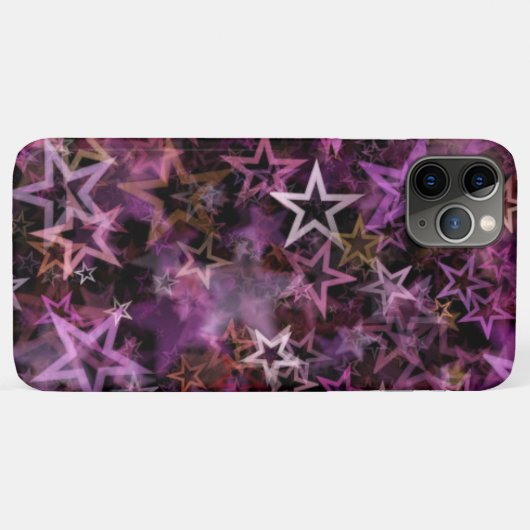 Lila Star Case-Mate iPhone Hülle (Rückseite (Horizontal))