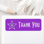 Lila Star - "Danke" - Etikett klein lila (Insitu)