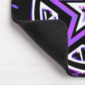Lila-Star-Grafikmaus Mousepad (Ecke)