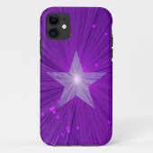 Lila-Star-iPhone Case-Mate iPhone Hülle (Rückseite)