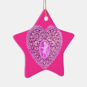 LILA Star Keramikornament (Rechts)