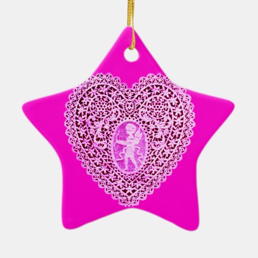 LILA Star Keramikornament (Hinten)