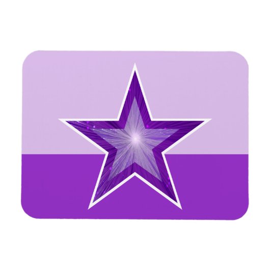 Lila-Star-Magnet lila Magnet (Horizontal)