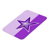 Lila-Star-Magnet lila Magnet (Linke Seite)