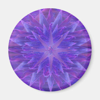 Lila Star Mandala Magnet