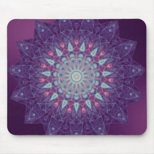 Lila Star Mandala Mousepad (Vorne)