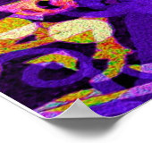 Lila Star Mandala Poster (Ecke)