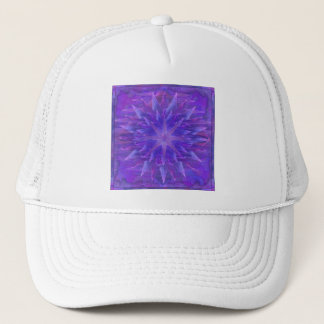 Lila Star Mandala Truckerkappe