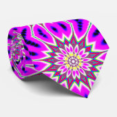 Lila Star Mirrored Krawatte (Gerollt)