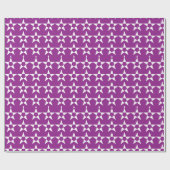 Lila-Star-Mustertrennpapier Geschenkpapier (Flach)