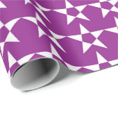 Lila-Star-Mustertrennpapier Geschenkpapier (Rolleneckpunkt)