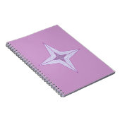Lila Star Notizblock (Rechte Seite)