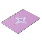 Lila Star Notizblock (Linke Seite)