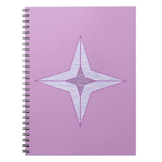 Lila Star Notizblock (Vorderseite)