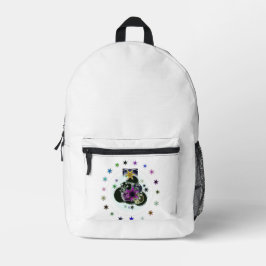 Lila Star-Position 2 Bedruckter Rucksack