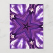 Lila Star Postkarte (Vorderseite)