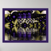 Lila Star-Reflektionen Poster (Vorne)