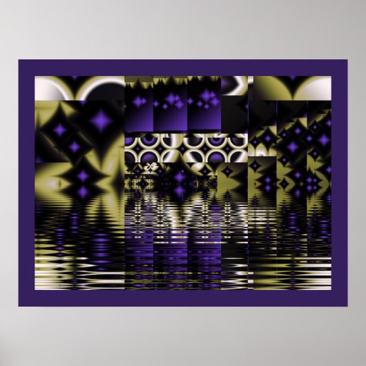 Lila Star-Reflektionen Poster (Vorne)