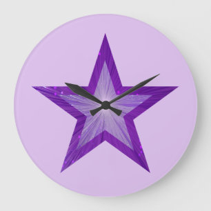 Lila Star rund um die Uhr lila