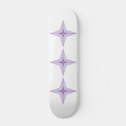 Lila Star Skateboard (Vorderseite)
