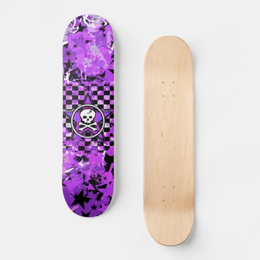Lila-Star-Skateboard Skateboard (Vorderseite)