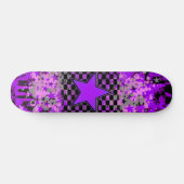 Lila-Star-Skateboard Skateboard (Horizontal)