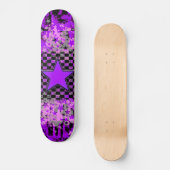 Lila-Star-Skateboard Skateboard (Vorderseite)