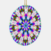 Lila Star Snowflake Keramik Ornament (Rechts)