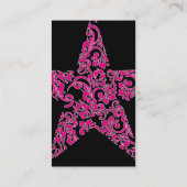 lila Star Visitenkarte (Rückseite)