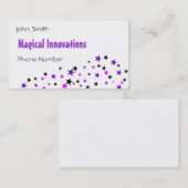 Lila Star Visitenkarte (Vorne/Hinten)