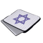 Lila Star von David Seamless Laptopschutzhülle (Vorne Knopf)