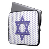 Lila Star von David Seamless Laptopschutzhülle (Vorderseite Links)