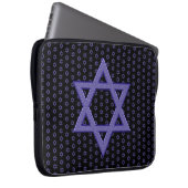 Lila Star von David Seamless Laptopschutzhülle (Vorne Rechts)