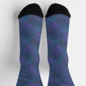 Lila Star Waves Socken (Oben)
