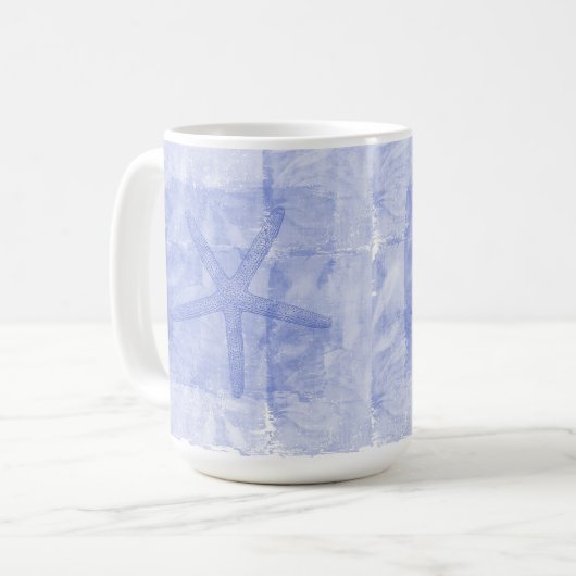 Lila Starfish Kaffeetasse (Vorderseite Links)