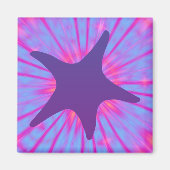Lila Starfish Magnet (Vorne)