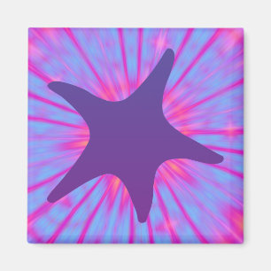 Lila Starfish Magnet