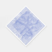 Lila Starfish Serviette (Ecke)