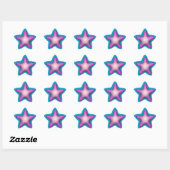 Lila Starfish Stickers (Blatt)
