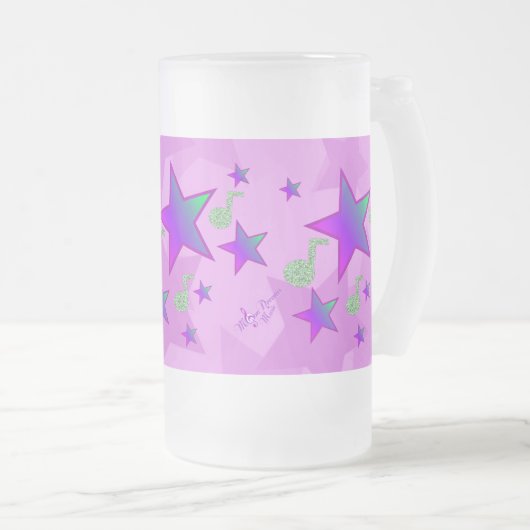 Lila Starlight Lullaby Mattglas Bierglas (VorderseiteRechts)