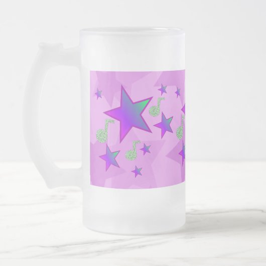 Lila Starlight Lullaby Mattglas Bierglas (Links)