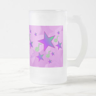 Lila Starlight Lullaby Mattglas Bierglas